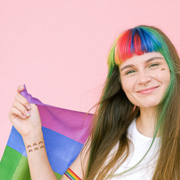 TINY RAINBOWS' metallic temporary mini Flash Tattoos.  @FlashTattoos #FLASHTAT